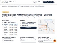 Website Screenshot CoinFlip Bitcoin ATM - Hype - Glenfield (Wairau Valley)
