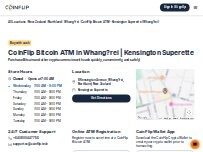 Website Screenshot CoinFlip Bitcoin ATM - Kensington Superette (Whang?rei)