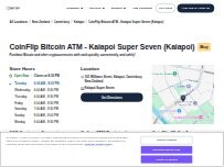 Website Screenshot CoinFlip Bitcoin ATM - Kaiapoi Super Seven (Kaiapoi)