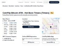 Website Screenshot CoinFlip Bitcoin ATM - Hot Boxx Timaru (Timaru)