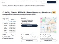 Website Screenshot CoinFlip Bitcoin ATM - Hot Boxx Blenheim (Blenheim)