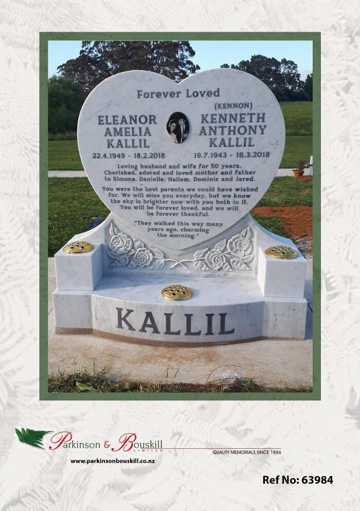 Images Parkinson & Bouskill Headstones Onehunga