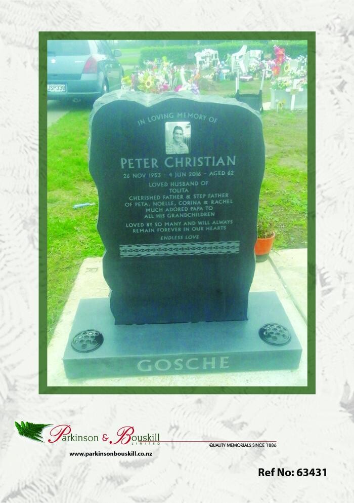 Images Parkinson & Bouskill Headstones Onehunga