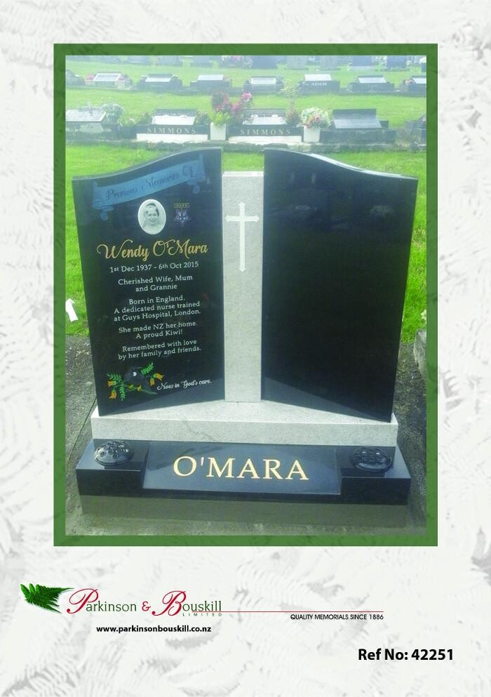 Images Parkinson & Bouskill Headstones Onehunga