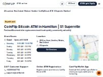 Website Screenshot CoinFlip Bitcoin ATM - S1 Superette (Hamilton)