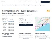 Website Screenshot CoinFlip Bitcoin ATM - Quality Convenience - Queenstown (Queenstown)
