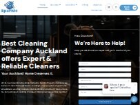 Website Screenshot Sparkle Property Services - Cleaning Company Auckland