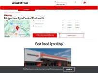 Website Screenshot Bridgestone Tyre Centre