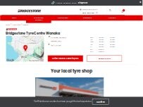 Website Screenshot Bridgestone Tyre Centre - Wanaka