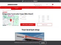 Website Screenshot Bridgestone Tyre Centre - Taupo