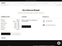 Website Screenshot Vivo Hair Salon Devon St