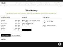 Website Screenshot Vivo Hair Salon Botany