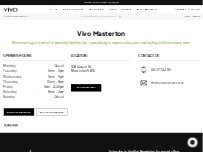 Website Screenshot Vivo Hair Salon Masterton