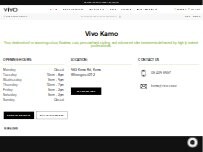 Website Screenshot Vivo Hair Salon & Skin Clinic Kamo