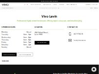 Website Screenshot Vivo Hair Salon Levin