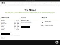 Website Screenshot Vivo Hair Salon Milford