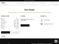 Website Screenshot Vivo Hair Salon Taupo City