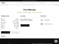 Website Screenshot Vivo Hair Salon Merivale