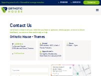 Website Screenshot Orthotic House - Thames