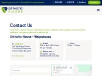Website Screenshot Orthotic House - Waipukurau