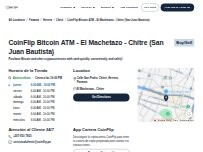 Website Screenshot CoinFlip Bitcoin ATM - El Machetazo - Chitre (San Juan Bautista)