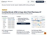 Website Screenshot CoinFlip Bitcoin ATM - First Pharmacy #7 (Vega Alta)