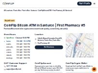 Website Screenshot CoinFlip Bitcoin ATM - First Pharmacy #5 (Santurce)