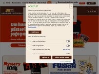 Website Screenshot Burger King Póvoa do Varzim