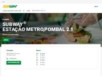 Website Screenshot Subway