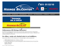 Hisinge Bil & Däck website screenshot