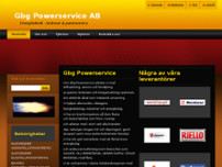 Gbg Powerservice AB website screenshot