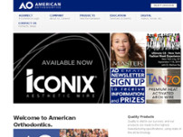 Screenshot for http://www.americanortho.com/
