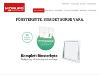 Morups Fönster AB website screenshot