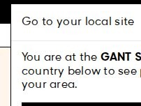 Website Screenshot GANT Flagship