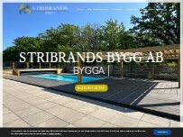 Website Screenshot Stribrands Bygg AB
