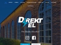 Website Screenshot Direkt El Kristianstad AB