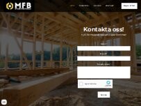Website Screenshot MFB Byggentreprenader AB