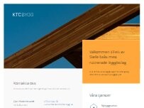 Website Screenshot KTC Bygg AB - Byggföretag Skellefteå