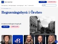 Website Screenshot Anderssons Begravningsbyrå