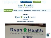 Website Screenshot Ryan Health | Adair