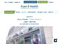 Website Screenshot Ryan Health | Women & Children's