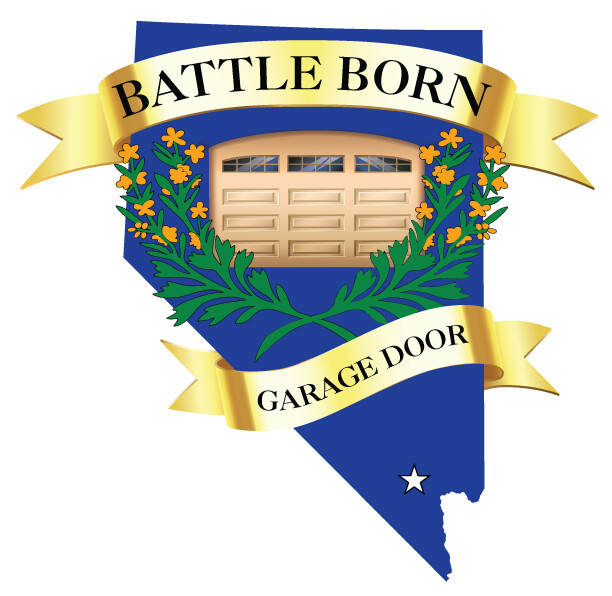 Battle Born Garage Door Logo