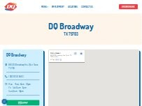 Website Screenshot Dairy Queen