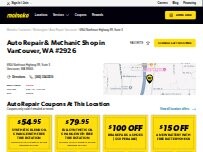 Website Screenshot Meineke Car Care Center