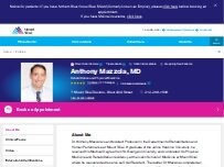 Website Screenshot Anthony Mazzola, MD