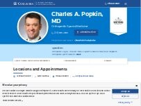 Website Screenshot Charles A. Popkin, MD