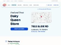 Website Screenshot Dairy Queen