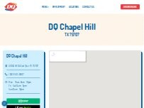 Website Screenshot Dairy Queen