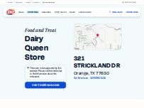 Website Screenshot Dairy Queen