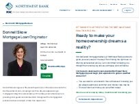 Website Screenshot Donnell Skow - Mortgage Lender - Northwest Bank